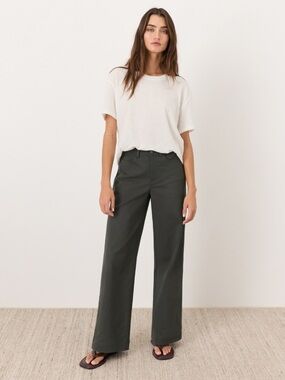 PACT Organic Stretch Wide Leg Twill Pant